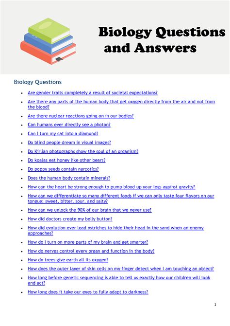 how to answer describe questions in biology