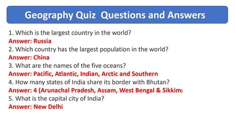 how to answer questions in geography