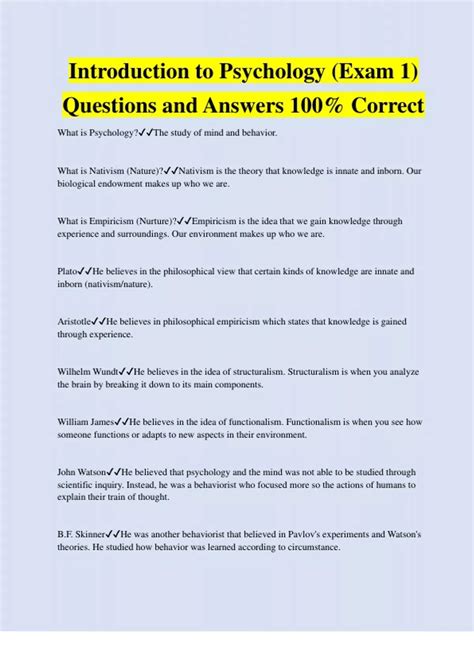 how to answer questions in psychology exam