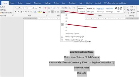 how to apa format in word shortcut key