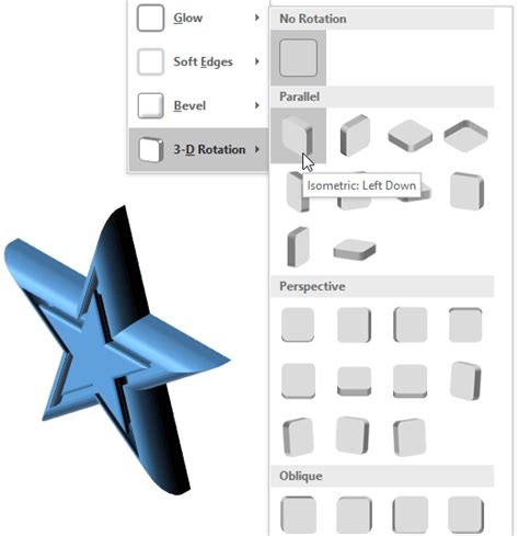 how to apply 3d rotation text effect in powerpoint