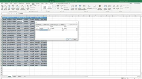 how to apply a custom sort to a table in excel