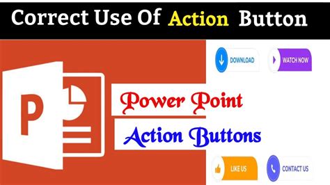 how to apply action button in powerpoint