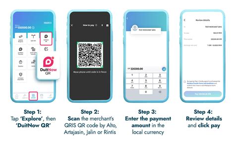 how to apply duitnow qr code