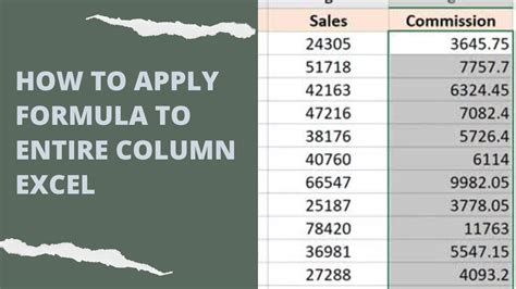 how to apply formula in excel cell