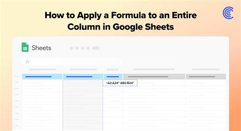 how to apply formula on google sheets