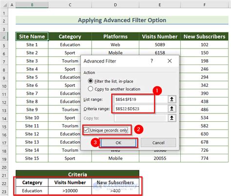 how to apply multiple filters in excel