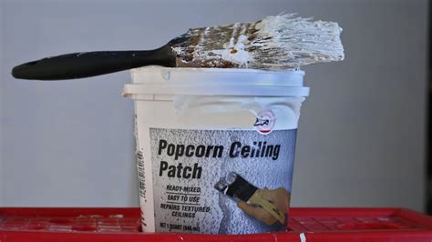 how to apply popcorn ceiling patch