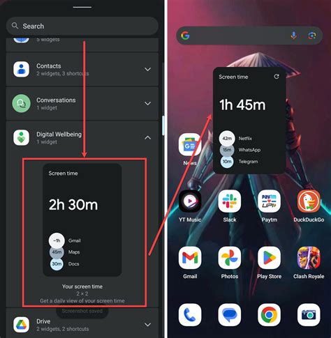 how to apply screen time on android