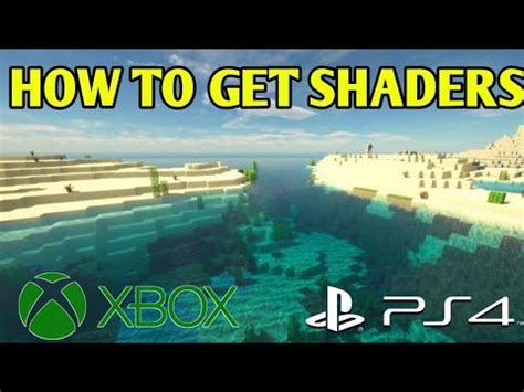 how to apply shaders in minecraft ps5