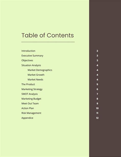 how to apply simple format to table of contents in word