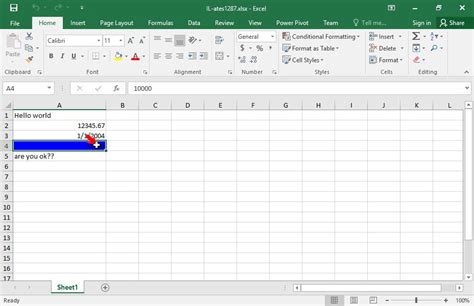 how to apply white background in excel