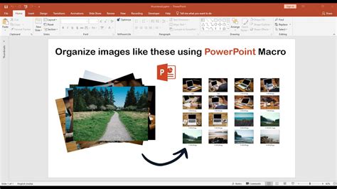 how to arrange multiple photos in powerpoint