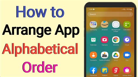 how to arrange phone apps in alphabetical order