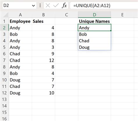 how to arrange same name in excel