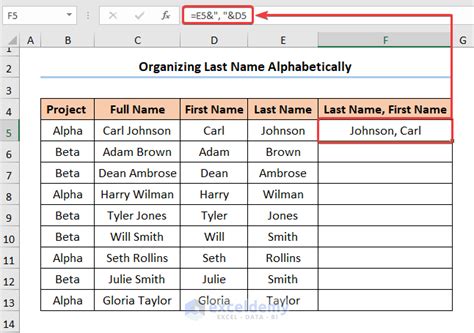 how to arrange something alphabetically in excel