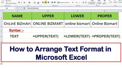 how to arrange text in excel cell