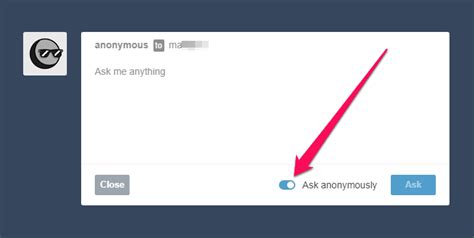how to ask anonymous questions on tumblr