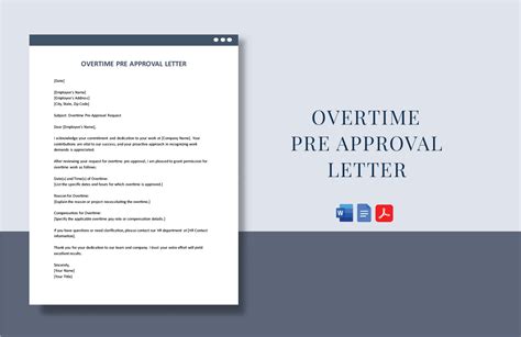 how to ask for overtime approval via email