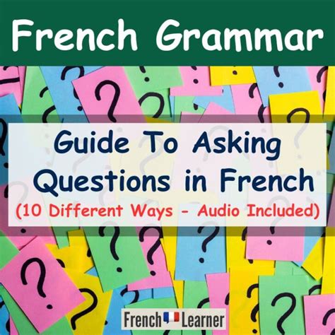 how to ask questions in french using est ce que