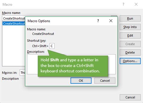 how to assign keyboard shortcut to word macro