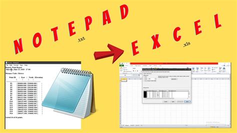 how to attach notepad in excel