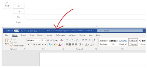 how to attach snip to email