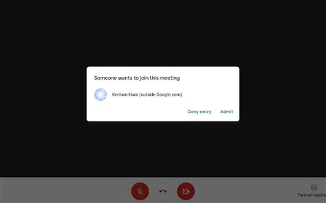 how to auto accept in google meet