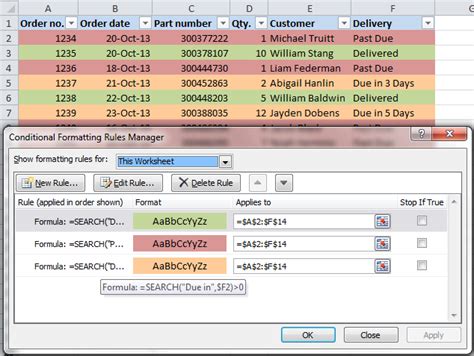 how to auto color cells in excel based on value