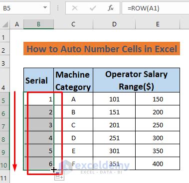 how to auto count in excel