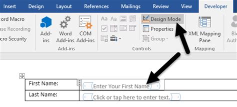 how to auto fill text box in word