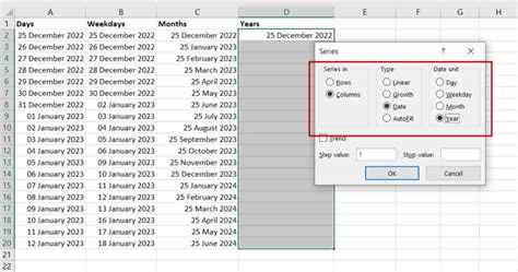 how to auto populate calendar in excel
