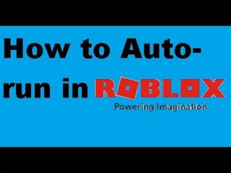 how to auto run in roblox pc
