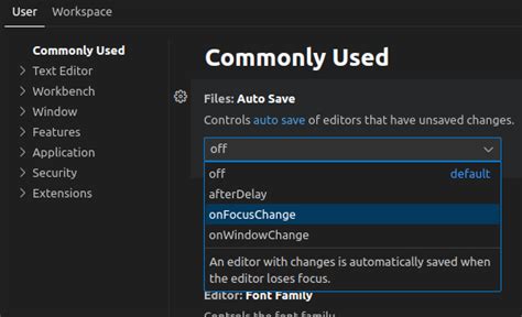 how to auto save in visual studio code