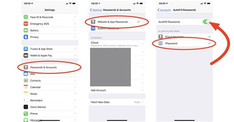 how to autofill passwords on iphone