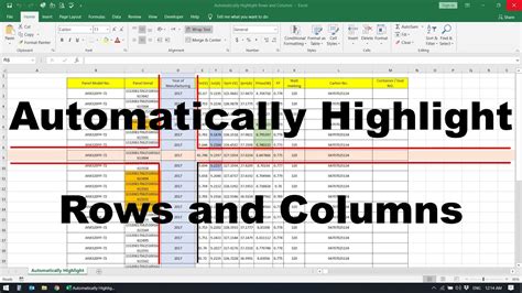 how to automatically highlight rows in excel based on value