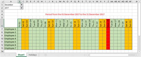 how to automatically insert calendar in excel