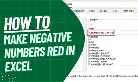 how to automatically make negative numbers red excel