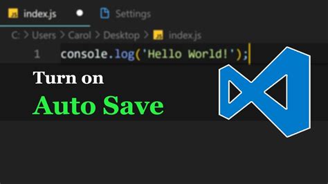 how to automatically save code in vscode