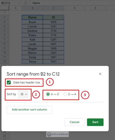 how to automatically sort numbers in google sheets