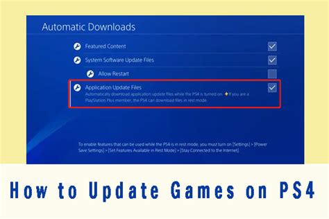 how to automatically update games on ps4