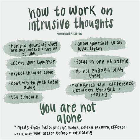 how to avoid intrusive thoughts