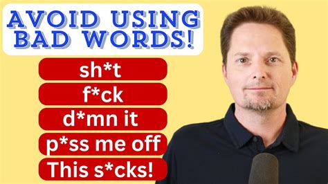 how to avoid using bad words