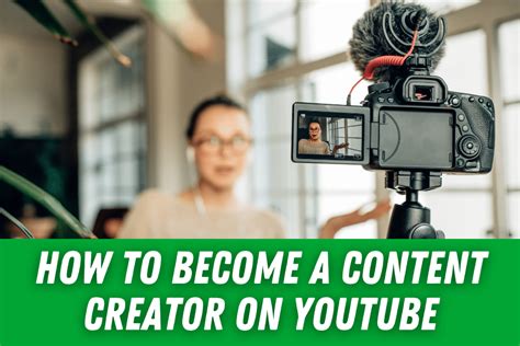 how to become a content creator on youtube