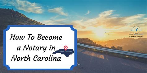 how to become a notary in nc and sc