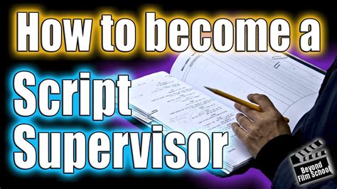 how to become a script supervisor reddit