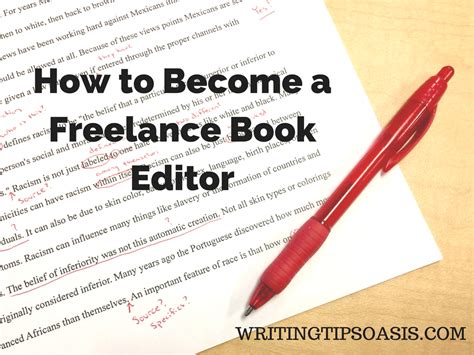 how to become a writing editor