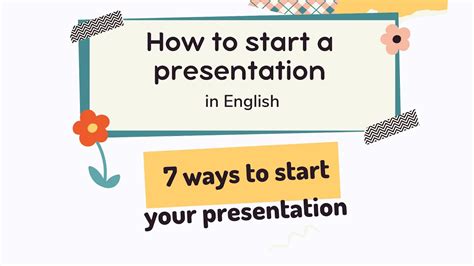 how to begin a presentation in english