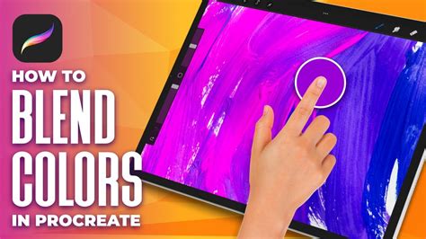 how to blend 2 colours in procreate