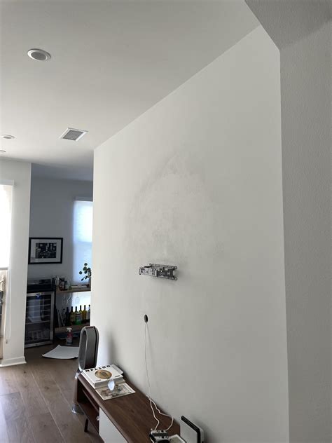 how to blend paint patches on wall